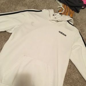 white&black hoodie